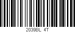 Código de barras (EAN, GTIN, SKU, ISBN): '2039BL/4T'