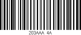 Código de barras (EAN, GTIN, SKU, ISBN): '203AAA/4A'