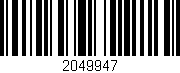 Código de barras (EAN, GTIN, SKU, ISBN): '2049947'