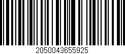 Código de barras (EAN, GTIN, SKU, ISBN): '2050043655925'