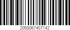 Código de barras (EAN, GTIN, SKU, ISBN): '2050067407142'