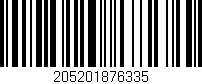 Código de barras (EAN, GTIN, SKU, ISBN): '205201876335'