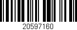 Código de barras (EAN, GTIN, SKU, ISBN): '20597160'