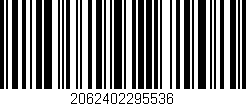 Código de barras (EAN, GTIN, SKU, ISBN): '2062402295536'