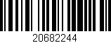 Código de barras (EAN, GTIN, SKU, ISBN): '20682244'