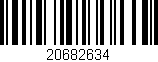 Código de barras (EAN, GTIN, SKU, ISBN): '20682634'