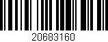 Código de barras (EAN, GTIN, SKU, ISBN): '20683160'