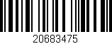 Código de barras (EAN, GTIN, SKU, ISBN): '20683475'