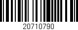 Código de barras (EAN, GTIN, SKU, ISBN): '20710790'