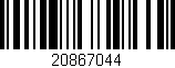 Código de barras (EAN, GTIN, SKU, ISBN): '20867044'