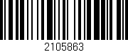 Código de barras (EAN, GTIN, SKU, ISBN): '2105863'