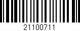 Código de barras (EAN, GTIN, SKU, ISBN): '21100711'