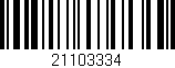 Código de barras (EAN, GTIN, SKU, ISBN): '21103334'