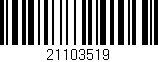 Código de barras (EAN, GTIN, SKU, ISBN): '21103519'