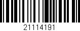 Código de barras (EAN, GTIN, SKU, ISBN): '21114191'