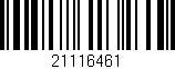 Código de barras (EAN, GTIN, SKU, ISBN): '21116461'