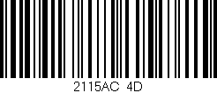 Código de barras (EAN, GTIN, SKU, ISBN): '2115AC/4D'