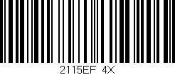 Código de barras (EAN, GTIN, SKU, ISBN): '2115EF/4X'