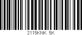 Código de barras (EAN, GTIN, SKU, ISBN): '2115KNK/5K'