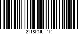 Código de barras (EAN, GTIN, SKU, ISBN): '2115KNU/1K'