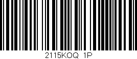 Código de barras (EAN, GTIN, SKU, ISBN): '2115KOQ/1P'