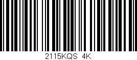 Código de barras (EAN, GTIN, SKU, ISBN): '2115KQS/4K'