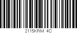 Código de barras (EAN, GTIN, SKU, ISBN): '2115KRM/4C'