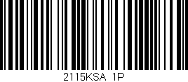 Código de barras (EAN, GTIN, SKU, ISBN): '2115KSA/1P'