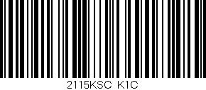 Código de barras (EAN, GTIN, SKU, ISBN): '2115KSC/K1C'