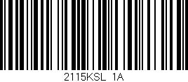 Código de barras (EAN, GTIN, SKU, ISBN): '2115KSL/1A'