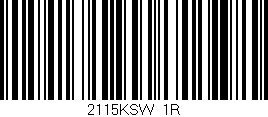 Código de barras (EAN, GTIN, SKU, ISBN): '2115KSW/1R'