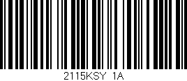 Código de barras (EAN, GTIN, SKU, ISBN): '2115KSY/1A'