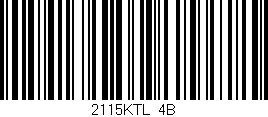 Código de barras (EAN, GTIN, SKU, ISBN): '2115KTL/4B'