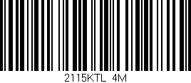 Código de barras (EAN, GTIN, SKU, ISBN): '2115KTL/4M'