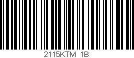 Código de barras (EAN, GTIN, SKU, ISBN): '2115KTM/1B'