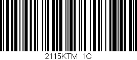 Código de barras (EAN, GTIN, SKU, ISBN): '2115KTM/1C'