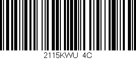 Código de barras (EAN, GTIN, SKU, ISBN): '2115KWU/4C'