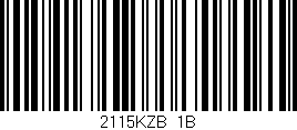 Código de barras (EAN, GTIN, SKU, ISBN): '2115KZB/1B'