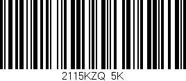 Código de barras (EAN, GTIN, SKU, ISBN): '2115KZQ/5K'