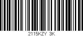 Código de barras (EAN, GTIN, SKU, ISBN): '2115KZY/3K'