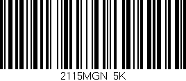 Código de barras (EAN, GTIN, SKU, ISBN): '2115MGN/5K'