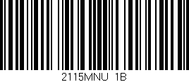 Código de barras (EAN, GTIN, SKU, ISBN): '2115MNU/1B'