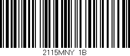 Código de barras (EAN, GTIN, SKU, ISBN): '2115MNY/1B'