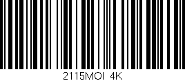 Código de barras (EAN, GTIN, SKU, ISBN): '2115MOI/4K'