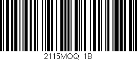 Código de barras (EAN, GTIN, SKU, ISBN): '2115MOQ/1B'