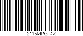 Código de barras (EAN, GTIN, SKU, ISBN): '2115MPG/4X'