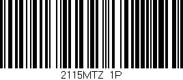 Código de barras (EAN, GTIN, SKU, ISBN): '2115MTZ/1P'