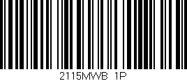 Código de barras (EAN, GTIN, SKU, ISBN): '2115MWB/1P'