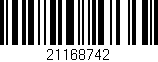Código de barras (EAN, GTIN, SKU, ISBN): '21168742'