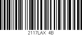 Código de barras (EAN, GTIN, SKU, ISBN): '2117LAX/4B'